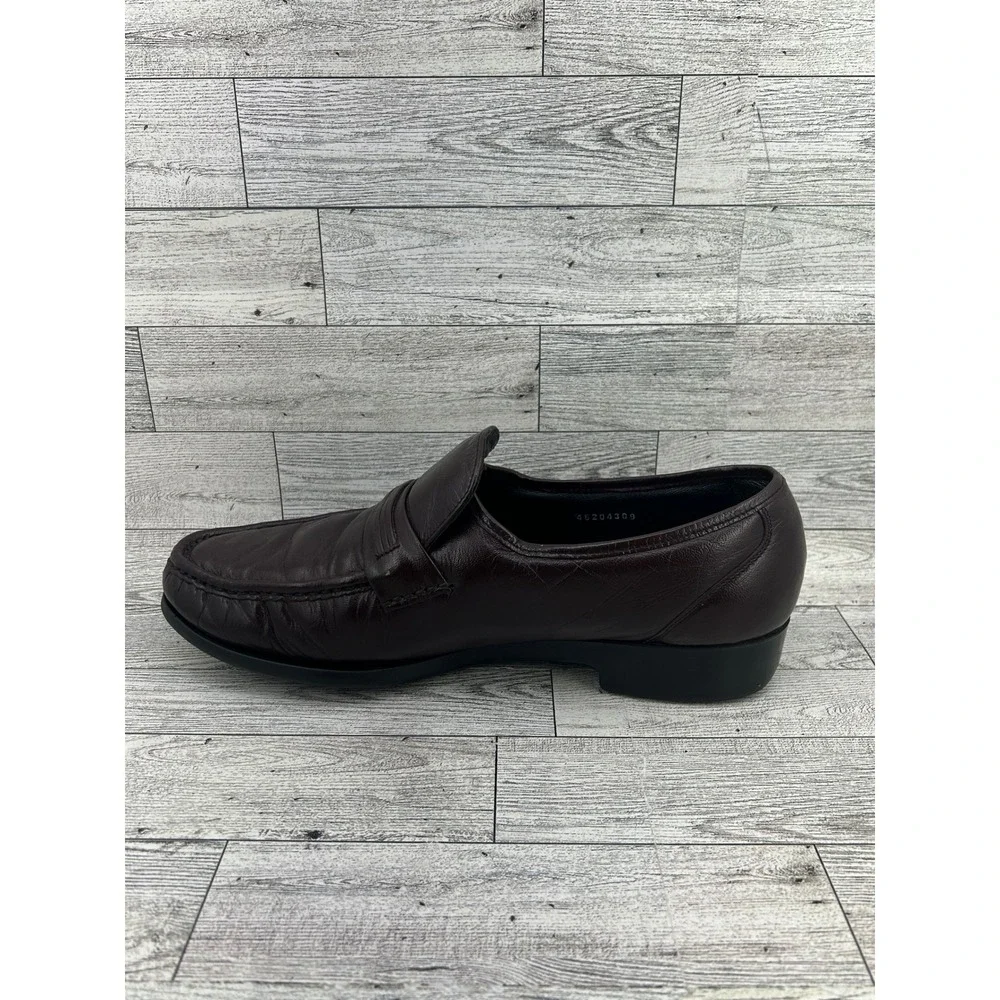 FLORSHEIM Mens Burgundy Leather Loafers Slip On Dress Shoes Size‎ 9 D Comfortech